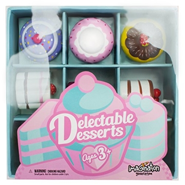 Colorful Wooden Dessert Set for Kids - Perfect Play Time!