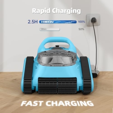 Cordless Robotic Pool Cleaner Durable 180W Suction
