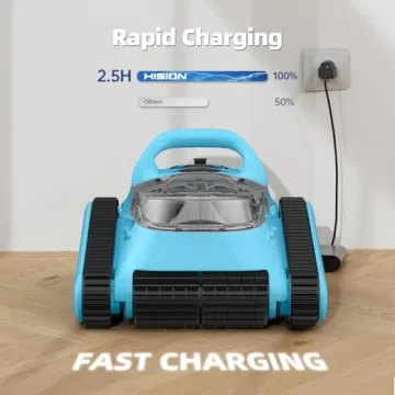 Cordless Robotic Pool Cleaner Durable 180W Suction