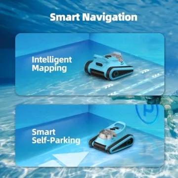 Cordless Robotic Pool Cleaner Durable 180W Suction