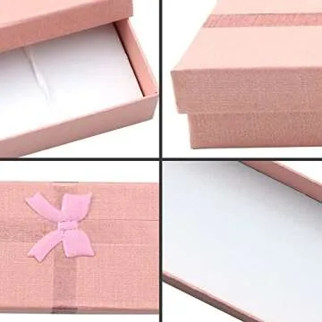 Hslife 12pcs Gift Box Set Assorted Colors Jewelry Box for Anniversaries, Weddings, Birthdays