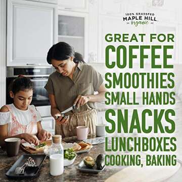 Maple Hill Shelf Stable Whole White Milk 100% Grass Fed, Organic, Non-GMO: 12 Pack 8 Fl Oz Aseptic Milk Boxes