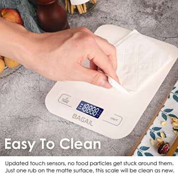 BAGAIL BASICS Digital Kitchen Scale for Cooking & Baking