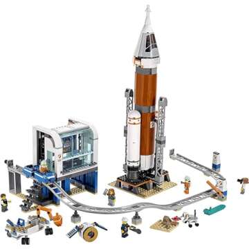 LEGO City Space Deep Space Rocket and Launch Control 60228 Model Rocket Building Kit with Toy Monora...