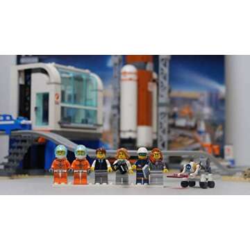 LEGO City Space Deep Space Rocket and Launch Control 60228 Model Rocket Building Kit with Toy Monorail, Control Tower and Astronaut Minifigures, Fun STEM Toy for Creative Play (837 Pieces)