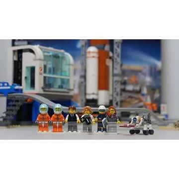 LEGO City Space Deep Space Rocket and Launch Control 60228 Model Rocket Building Kit with Toy Monorail, Control Tower and Astronaut Minifigures, Fun STEM Toy for Creative Play (837 Pieces)
