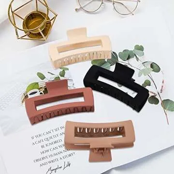 MINMUNJIU Stylish Extra Large Hair Claw Clips for Thick Hair