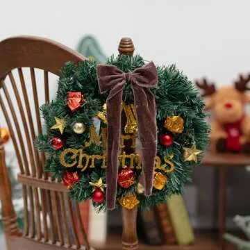 Keypan Brown Velvet Ribbon 2-1/2 Inch x 6 Yd Handmade Frayed Vintage Wide Ribbons for Christmas Tree Home Decor Wreath Craft Ornaments Gift Wrapping