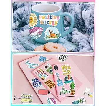 Cute VSCO Vinyl Stickers - 100 Pack for Teens and Kids