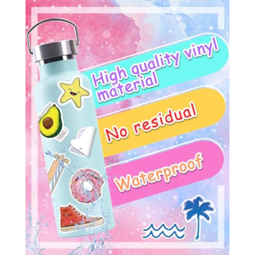 Cute VSCO Vinyl Stickers - 100 Pack for Teens and Kids