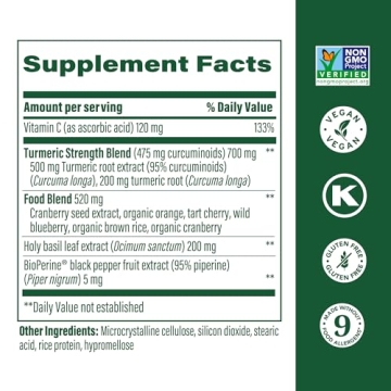 MegaFood Turmeric Supplement for Joint & Immune Support