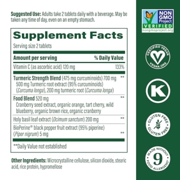 MegaFood Turmeric Supplement for Joint & Immune Support