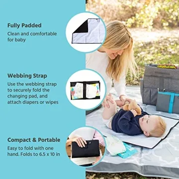 J.L. Childress Portable Changing Pad - Travel Friendly & Waterproof