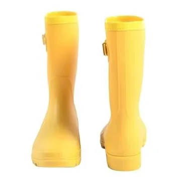 Stylish Waterproof Fubotao Mid Calf Rain Boots for Women