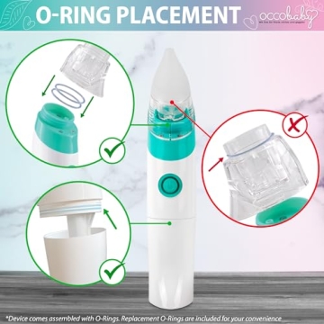 OCCObaby Nasal Aspirator - Electric & Manual Kit for Babies