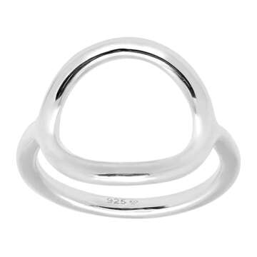 Silpada High-Polished .925 Sterling Silver Ring for Women, Jewelry Gift Idea, Karma, Size 7