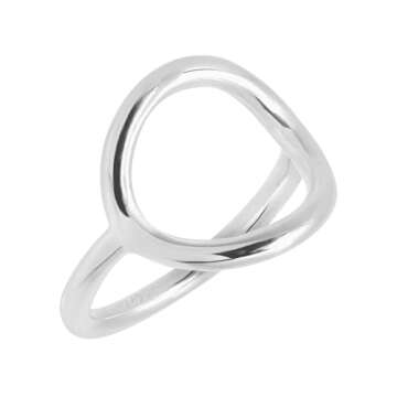 Silpada High-Polished .925 Sterling Silver Ring for Women, Jewelry Gift Idea, Karma, Size 7