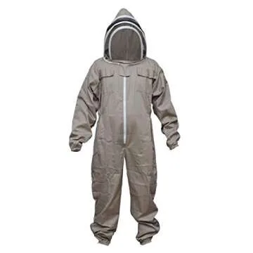 Protective MS Bee Suit Cotton Beekeeper Suit and Gloves