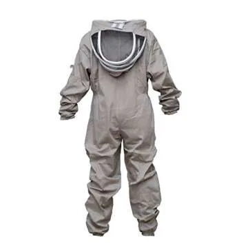 Protective MS Bee Suit Cotton Beekeeper Suit and Gloves