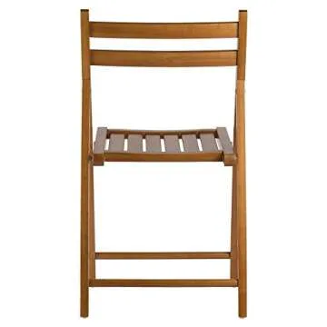 Winsome Robin 4-PC Folding Teak Chairs for Easy Storage