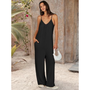 Stylish ANRABESS Women's Summer Wide Leg Jumpsuit