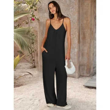 Stylish ANRABESS Women's Summer Wide Leg Jumpsuit