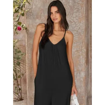 Stylish ANRABESS Women's Summer Wide Leg Jumpsuit