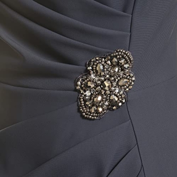 Alex Evenings Charcoal Ruffle Skirt Dress Size 6