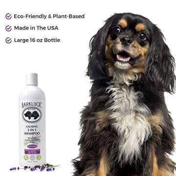 BarkLogic Plant Based 2 in 1 Dog Shampoo and Conditioner, Lavender, 16 fl oz - Grooming Essentials for A Quality Coat - No Parabens, No Phthalates, No Sulfates, No DEA & PEG, Safe & Vegan