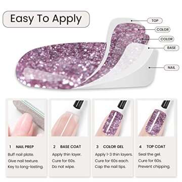 MAYCHAO Gel Nail Polish Set - 6pcs for All Seasons