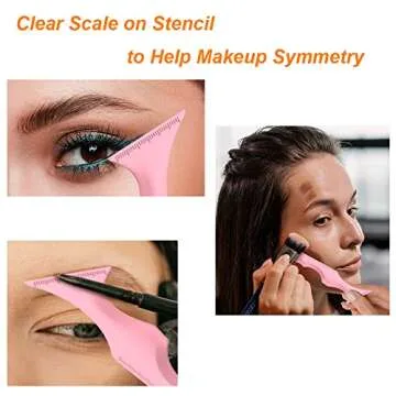 URGINO 5 in 1 Silicone Eyeliner Stencils for All