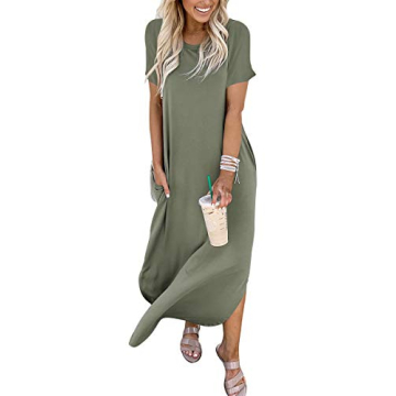 ANRABESS Summer Casual Loose Maxi Dress for Women