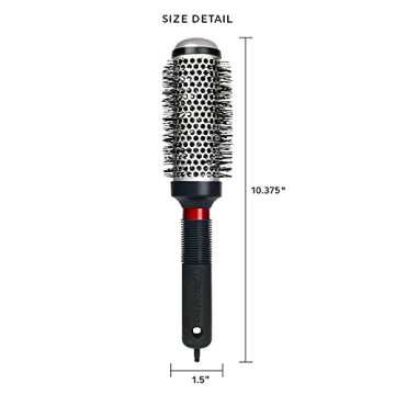 Cricket Thermal Hair Brush #350 1.5” for Blow-Drying, Curling, and Styling – Heat-Retaining Barr...