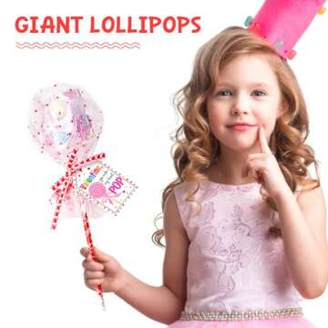 Valentine's Day Giant Lollipop Stationery Set for Kids
