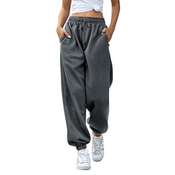 Gvraslvet Women's Sweatpants with Pockets High Waist Jogger Workout Teen Girls Plain Fashionable Gym...