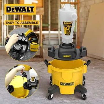 DEWALT Cyclone Dust Separator: 99.5% Efficiency Collecting System