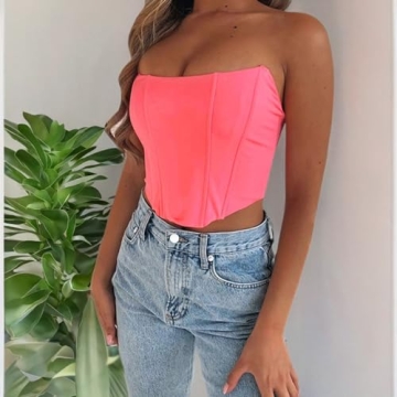 Stylish Women Bustiers Crop Top For Summer Fashion