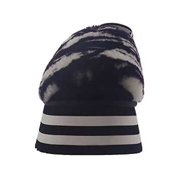 UGG Women's Disco Marble Slide Slipper, BLACK, 10