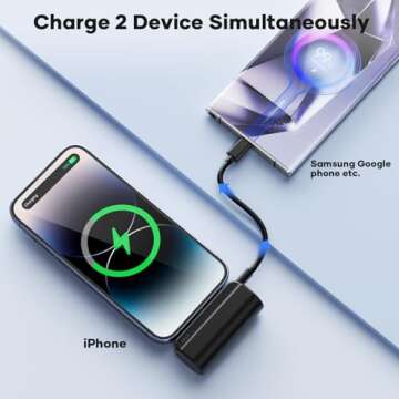 Compact 5000mAh Portable Charger Power Bank for iPhone
