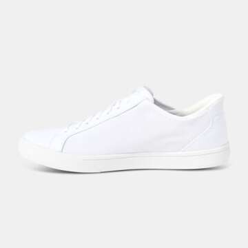 Kizik Irvine Comfortable Breathable Stretch Slip On Sneakers- Easy Slip-Ons | Casual Shoes for Men, Women and Elderly | Stylish, Convenient and Orthopedic Shoes for Everyday- White M6.5/W8