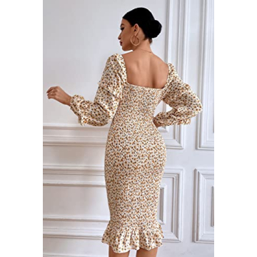 Stylish Floral Midi Dress for Maternity & Beyond