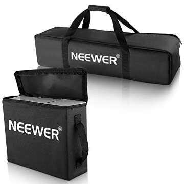 Neewer 600W 5500K Photography Photo Video Portrait Studio Day Light Umbrella Continuous Lighting Kit...
