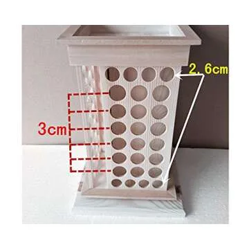 Elegant Rotatable Essential Oil Wooden Organizer