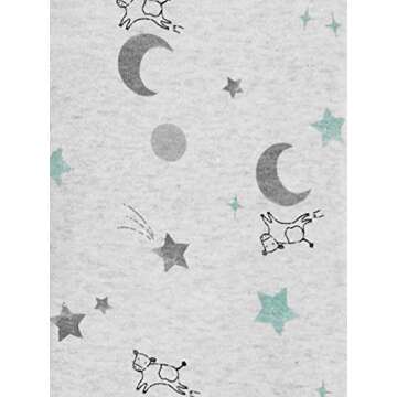 Simple Joys by Carter's Baby Boys' 3-Pack Snug Fit Footed Cotton Pajamas, Avocados/Night Sky Print/Tie Dye, 18 Months