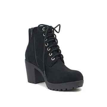 Soda Chunky Heel Combat Ankle Boot for Trendy Style