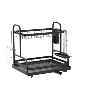 Kitsure Rustproof 2-Tier Dish Drying Rack Space-Saver