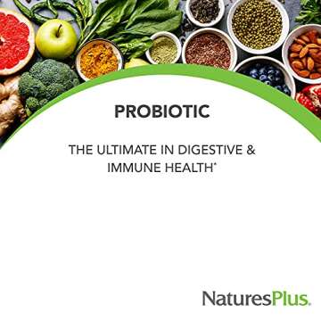 Natures Plus GI Natural Probiotic Mega - 30 Capsules - Digestive & Immune Health - Gluten Free - 30 ...