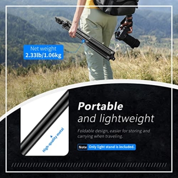 Neewer 75" Light Stand - Lightweight & Durable for Photographers