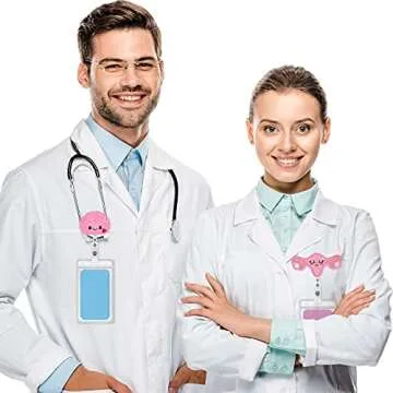 4 Piece Felt Retractable Badge Reel Holder for Nurse Brain Uterus Lung and Heart Badge Reel Cute Nurse ID Badge Holders Felt Tag Holder with Alligator Clip for Nurse Doctor Teacher Student Easy to Use