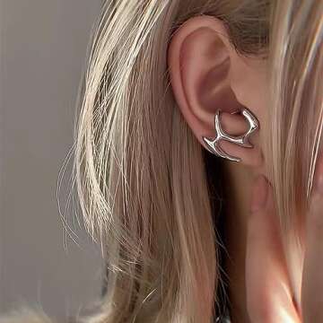 Y2k Statement Earrings For Women 925 Sterling Silver Earrings Irregular Unique Earrings Jewelry